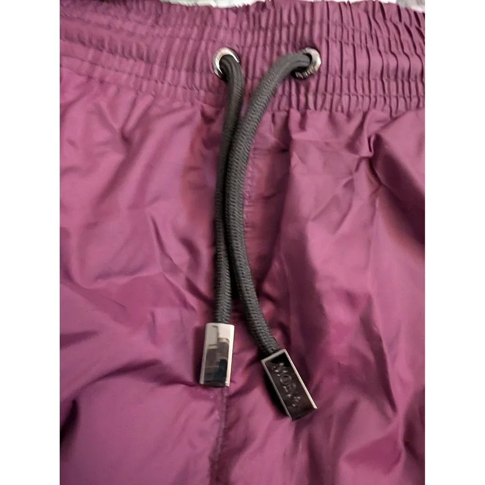Moeva Louis Prune Quick-Dry Mid-Thigh Swim Shorts Mens Small NEW Luxury Trunks